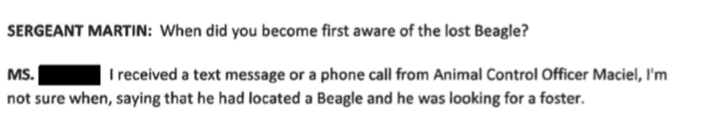 City Councilor President Linda Morad Tells New Bedford Police Internal Affairs Case #1941 admits that it was Maciel who contacted her to foster Jackie.