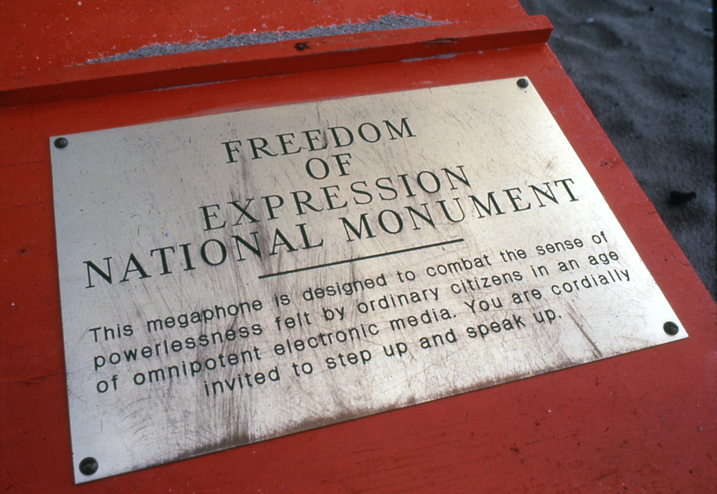 Freedom of Expression National Monument, 1984