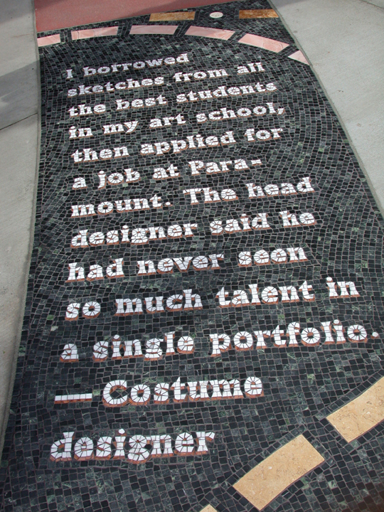 The Road To Hollywood, one of 60 mosaic panels