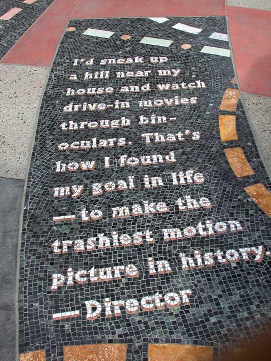 The Road To Hollywood, one of 60 mosaic panels