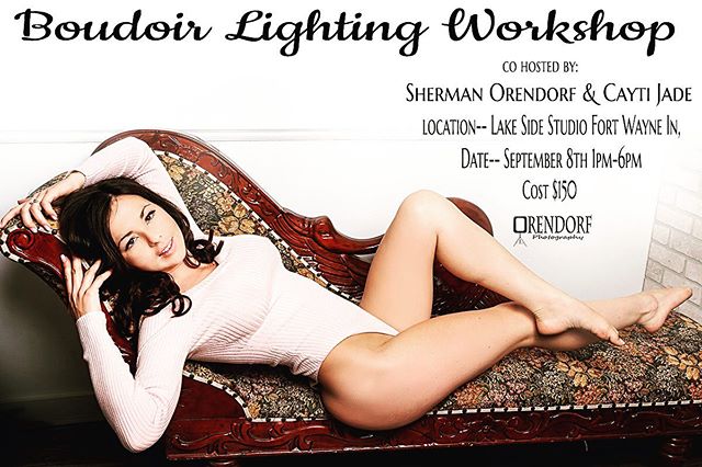 #Photographers I only have a couple people signed up for this event we need a few more to make it a fun class go check out more details on the website using the link in my bio
.
.
#boudoir #boudoirlighting #alienbee #nikon #legs #booty