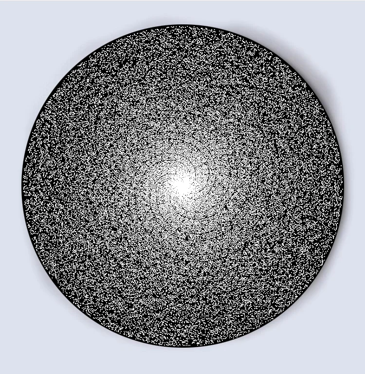 9 Billion Names Of God , 2019. Algorithmic Model. Digital Print On Canvas