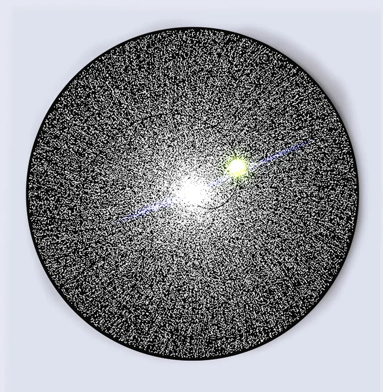 Cosmic Burnout , 2019. Algorithmic Model. Digital Print On Canvas