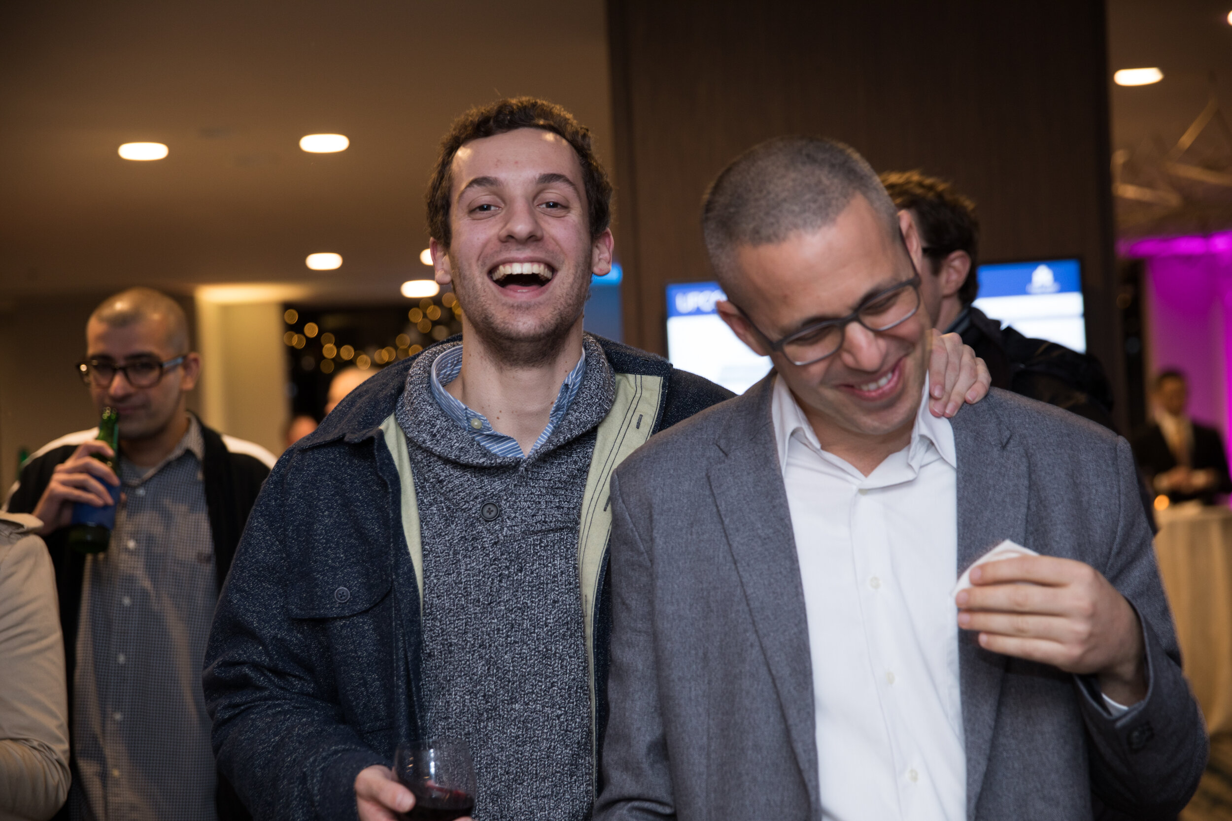  Josh and Noam at the Gladstone 2019 Holiday Party. 