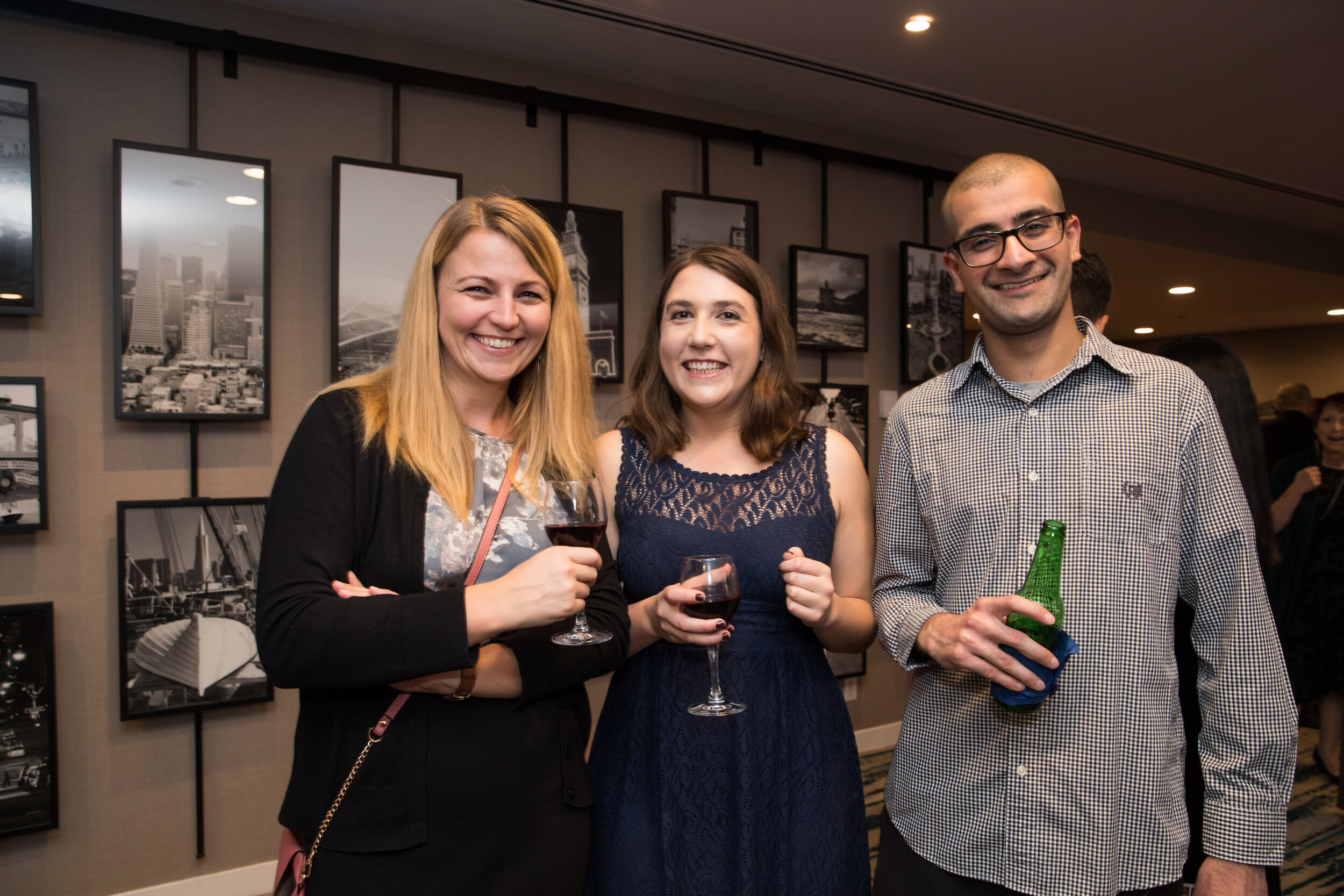  Maike, Erin, and Sushil at the 2019 Holiday Party. 