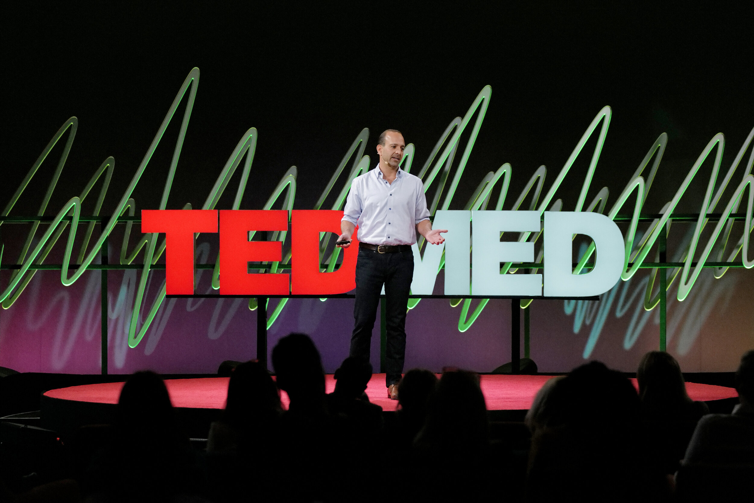  Leor gives a TEDMED talk about HIV TIP technology in Boston, March 2020. 