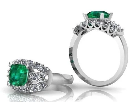 💍💍 For this one the client came in with a couple of pictures, and wanted to recreate her mother&rsquo;s ring. Sometimes recreating an older handmade piece with CAD software is almost impossible, but I think this one worked out well. 💍💍 #PioneerCA