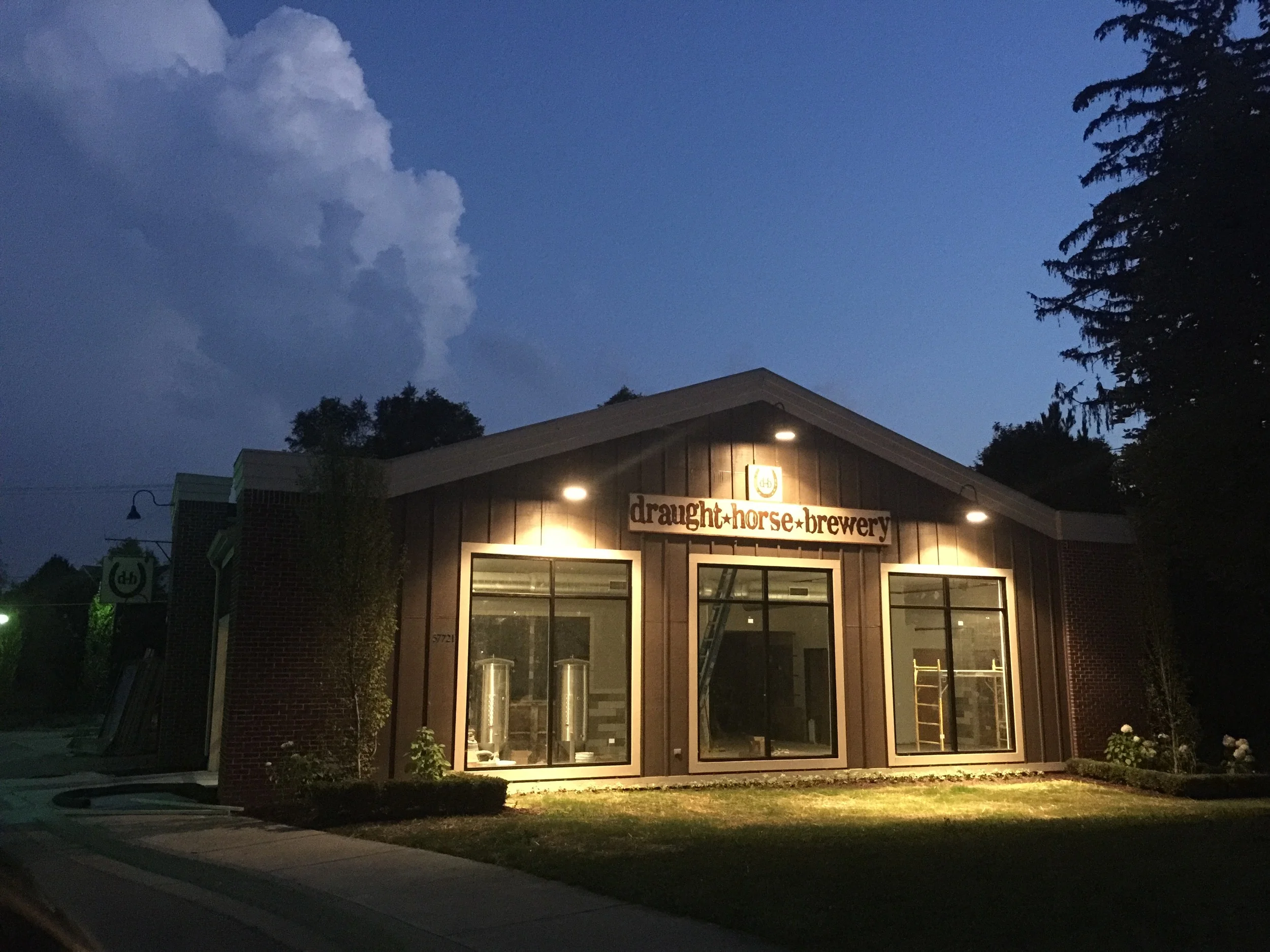  We are working hard to get open right now and sometimes its the little things that excite us like being able to see our sign lit up on a beautiful Michigan night. Keep checking back in to see what other awesome improvements we are making!