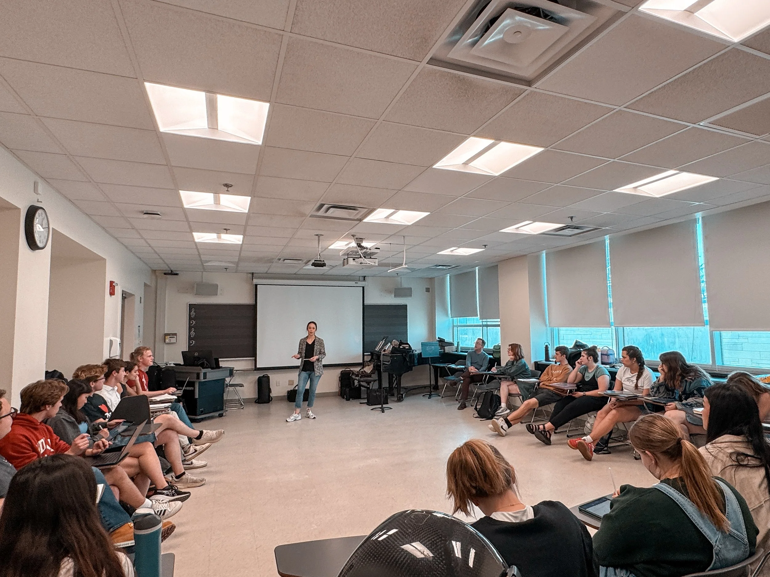 Evin Blomberg guest lecturer and teacher at Indiana University Jacobs School of Music