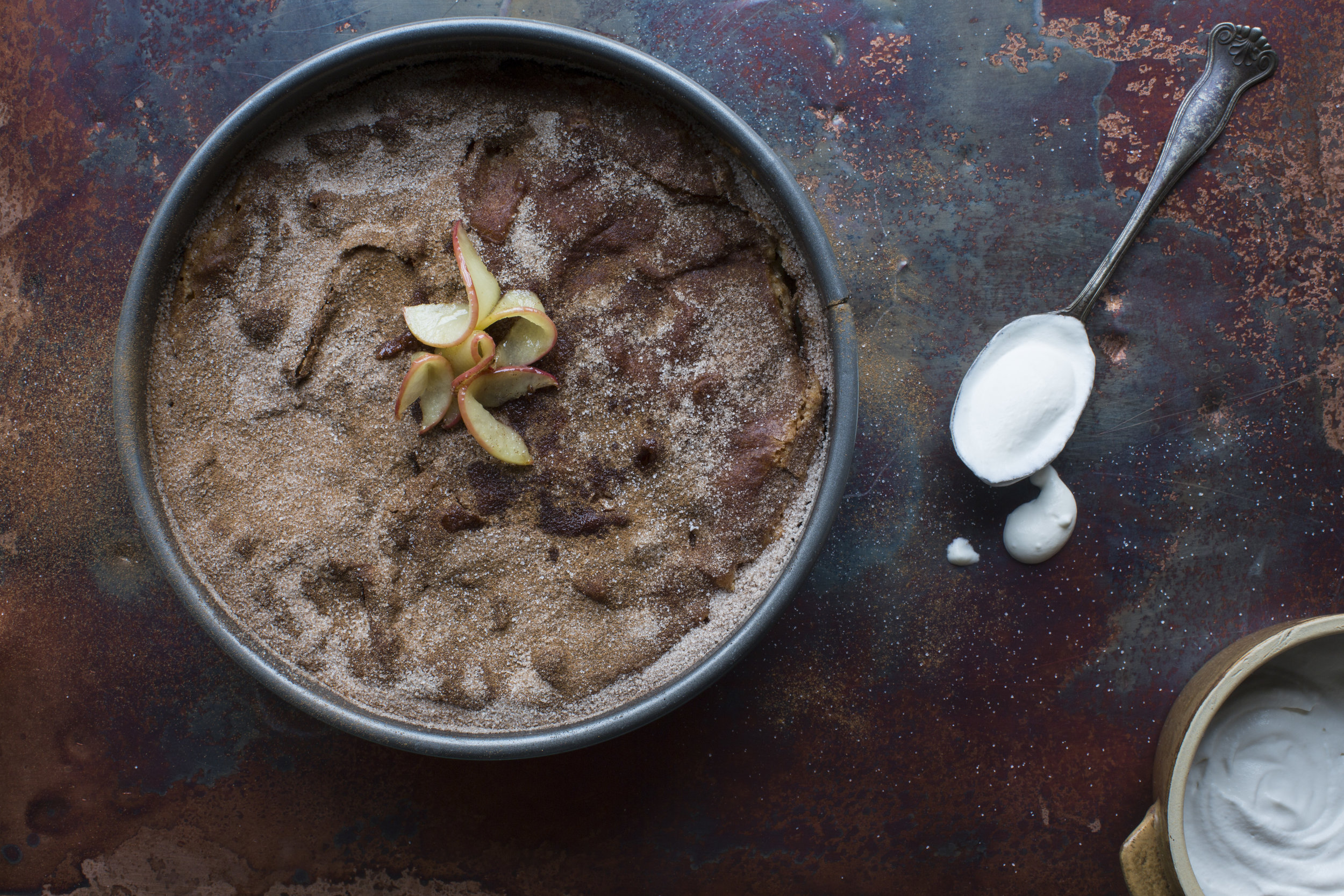 Summer Miller, author of the New Prairie Kitchen, prepared a lovely apple cake that is a Christmas tradition in her family.