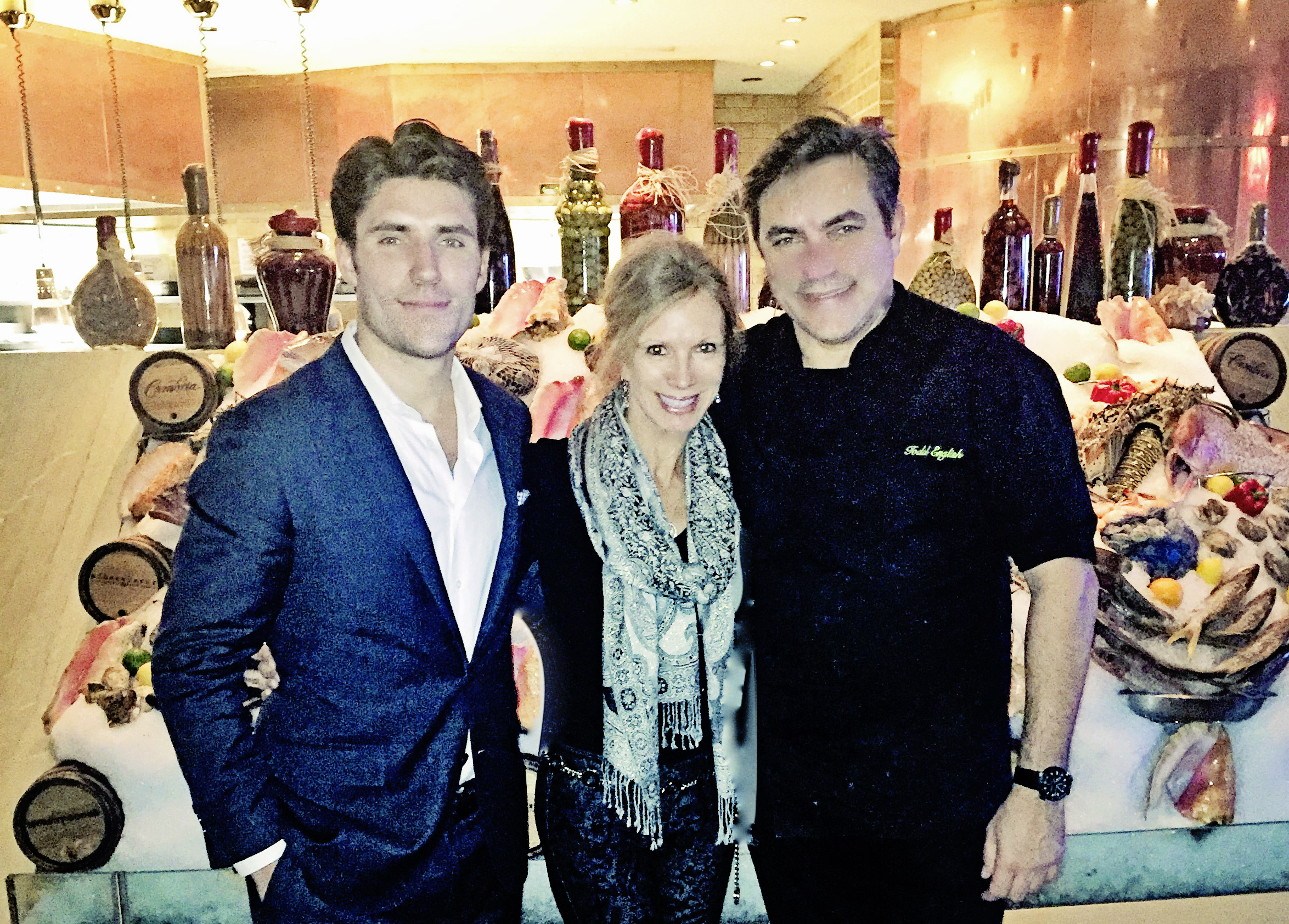 Oliver English, "Gigi" and Chef Todd English (@Cheftoddenglish). Photographs courtesy of Oliver English, Vice President, TE (@Oliver_English).