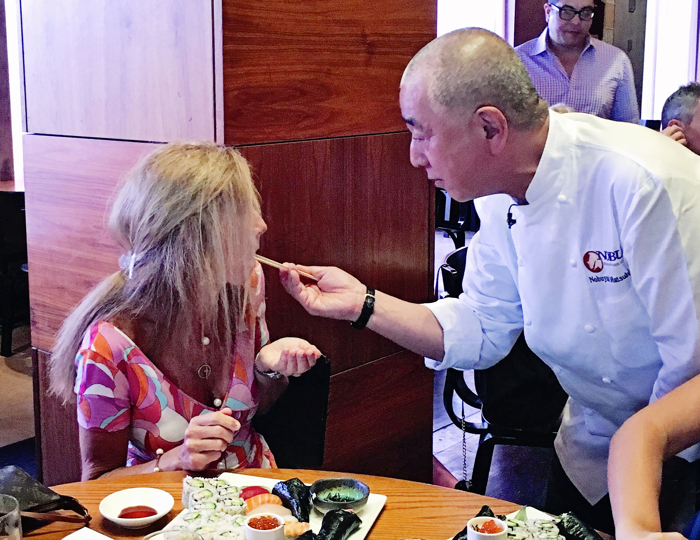 Not only did I learn to make sushi by the master, I was hand fed by Chef Nobu himself!