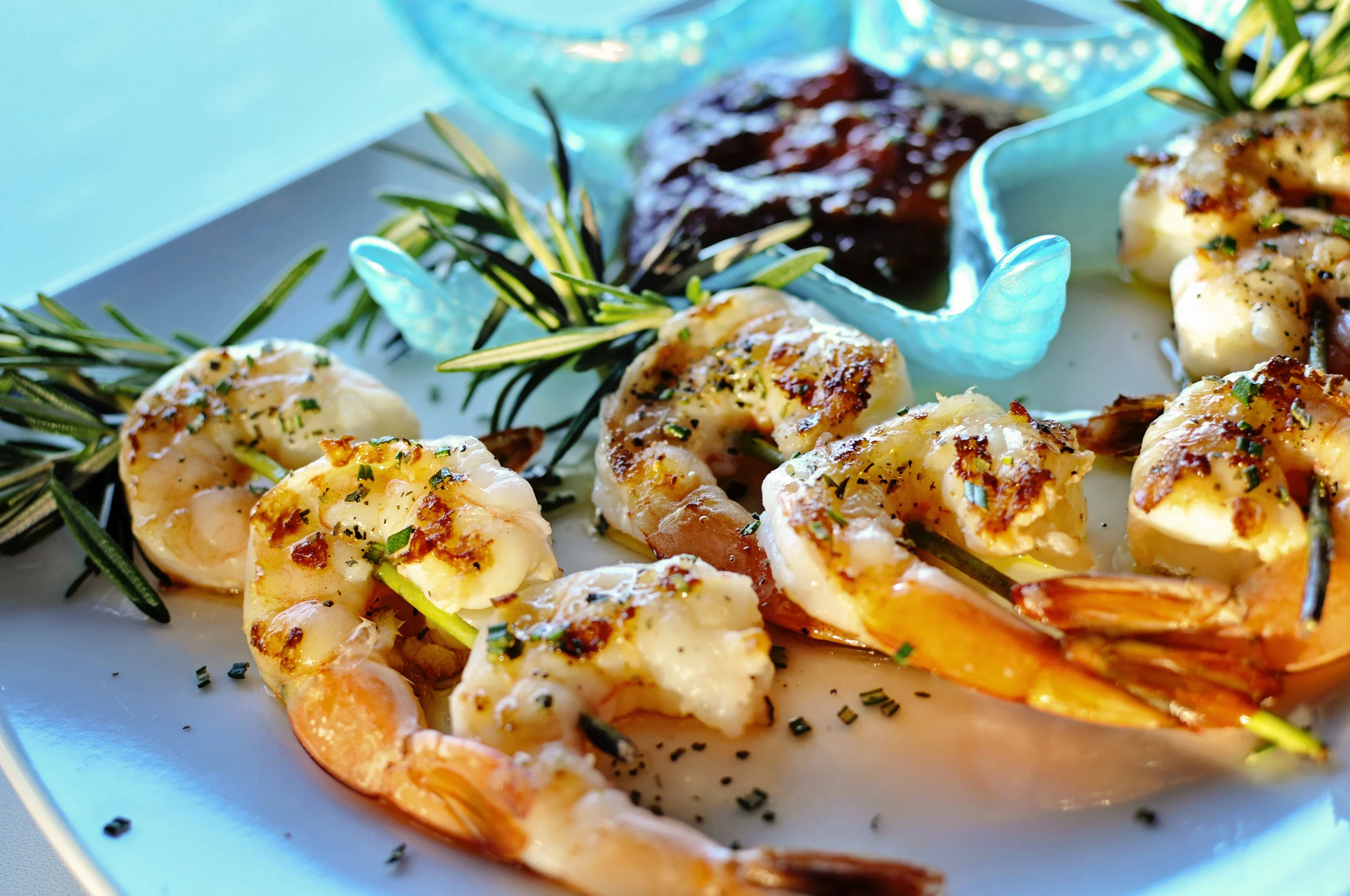 Grilled Rosemary Shrimp Cocktail