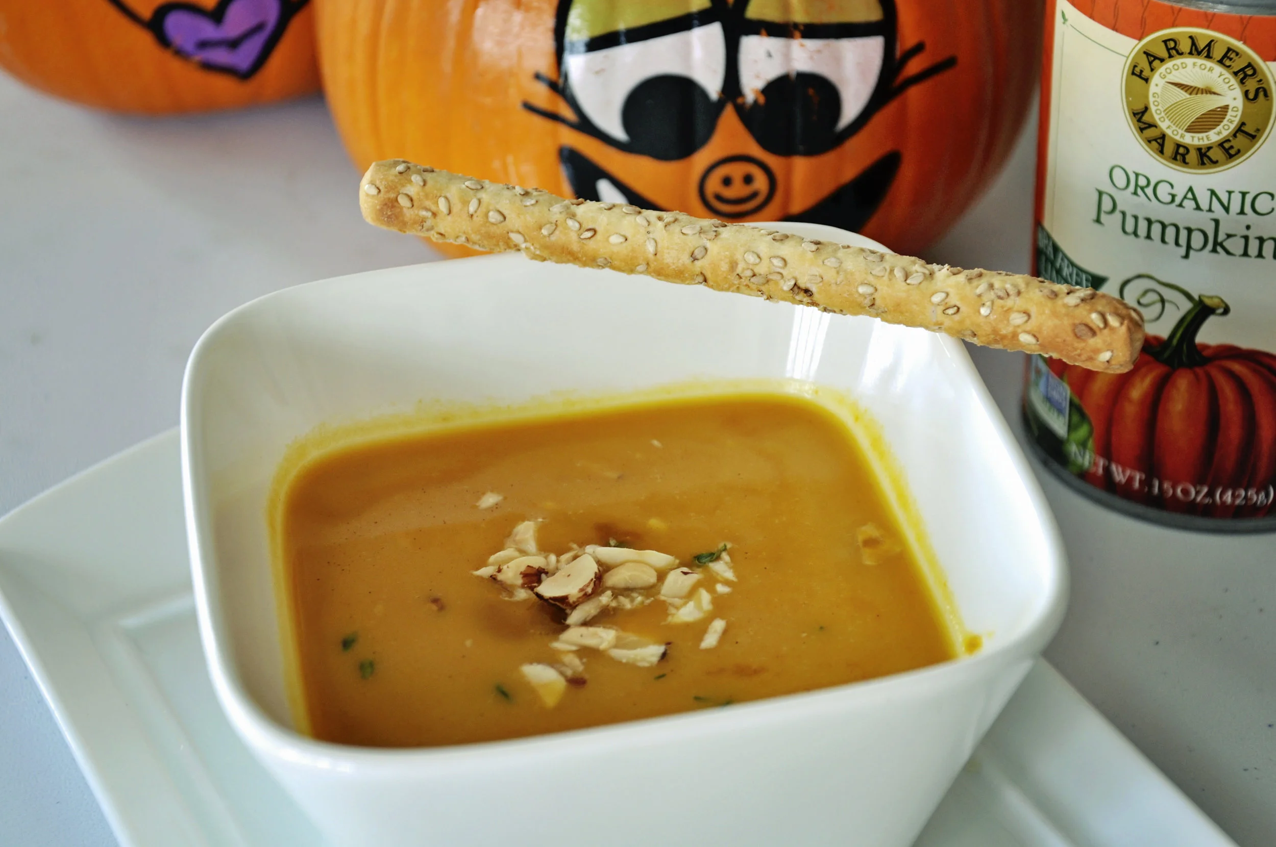A soothing bowl of Pumpkin Soup with some friends!