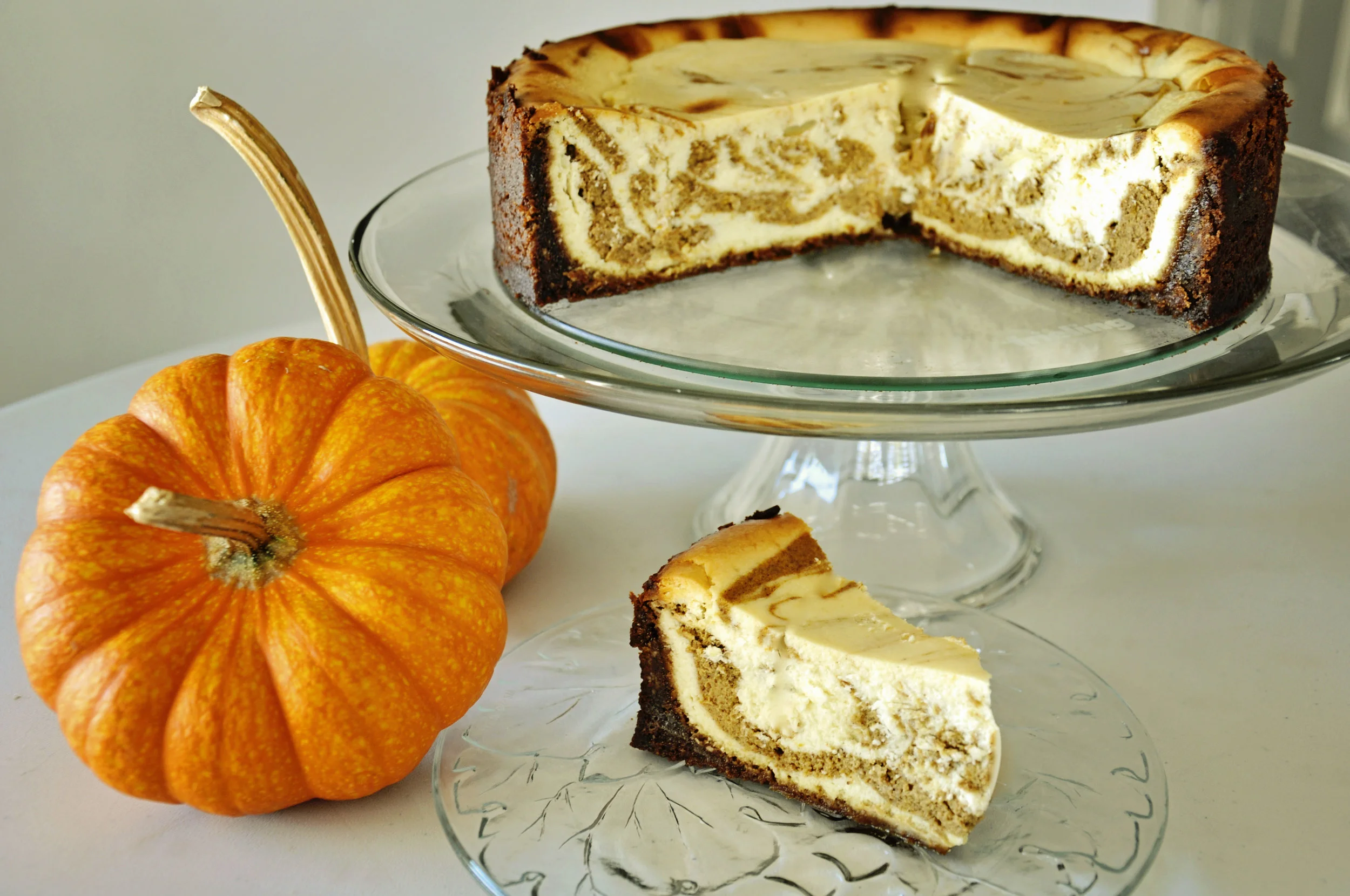 Pumpkin Swirl Cheesecake , my go to Thanksgiving dessert