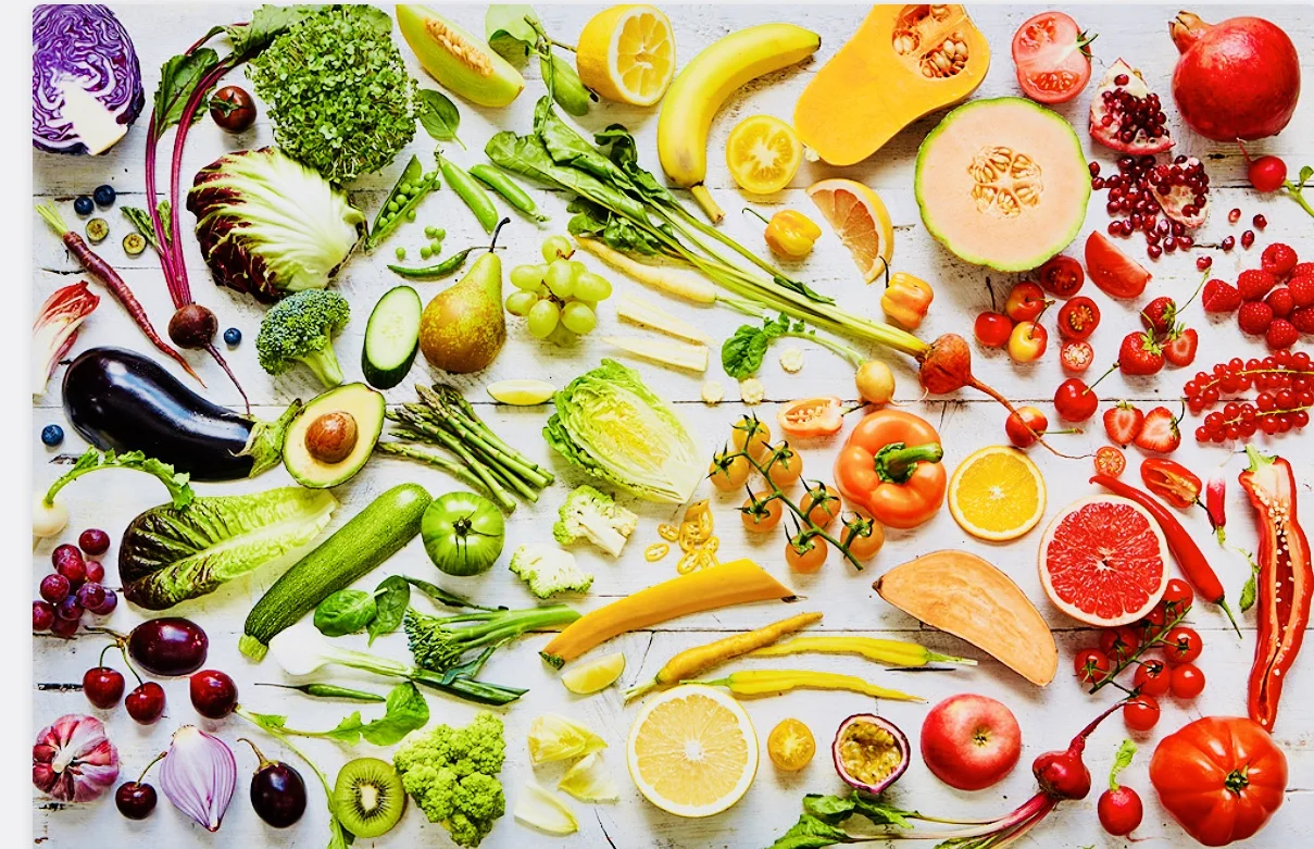 A rainbow of fresh...look at all of this beautiful healthy color! 