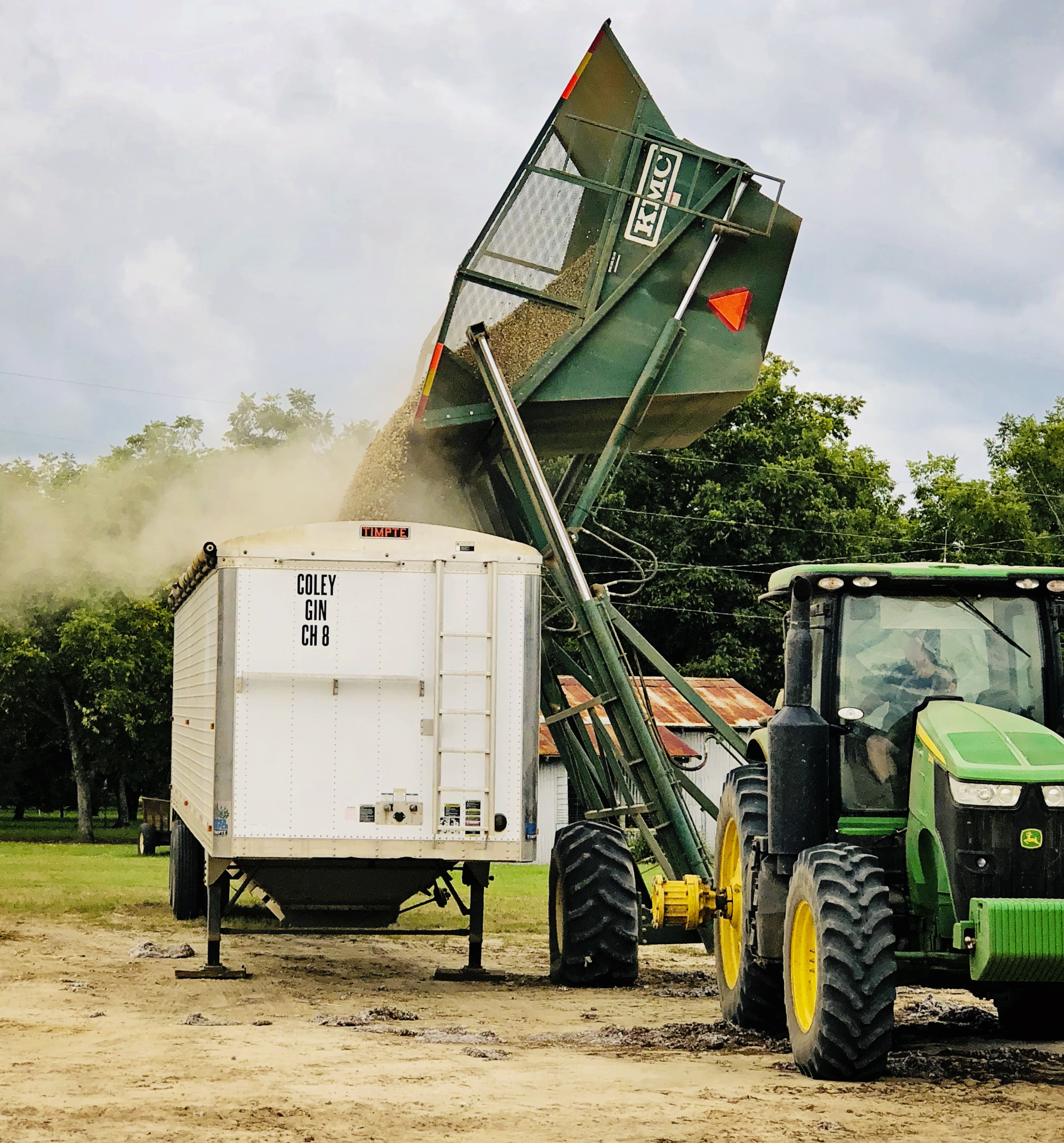 Loading Harvested Peanuts