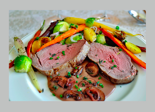 Beef Tenderloin & Roasted Root Vegetables