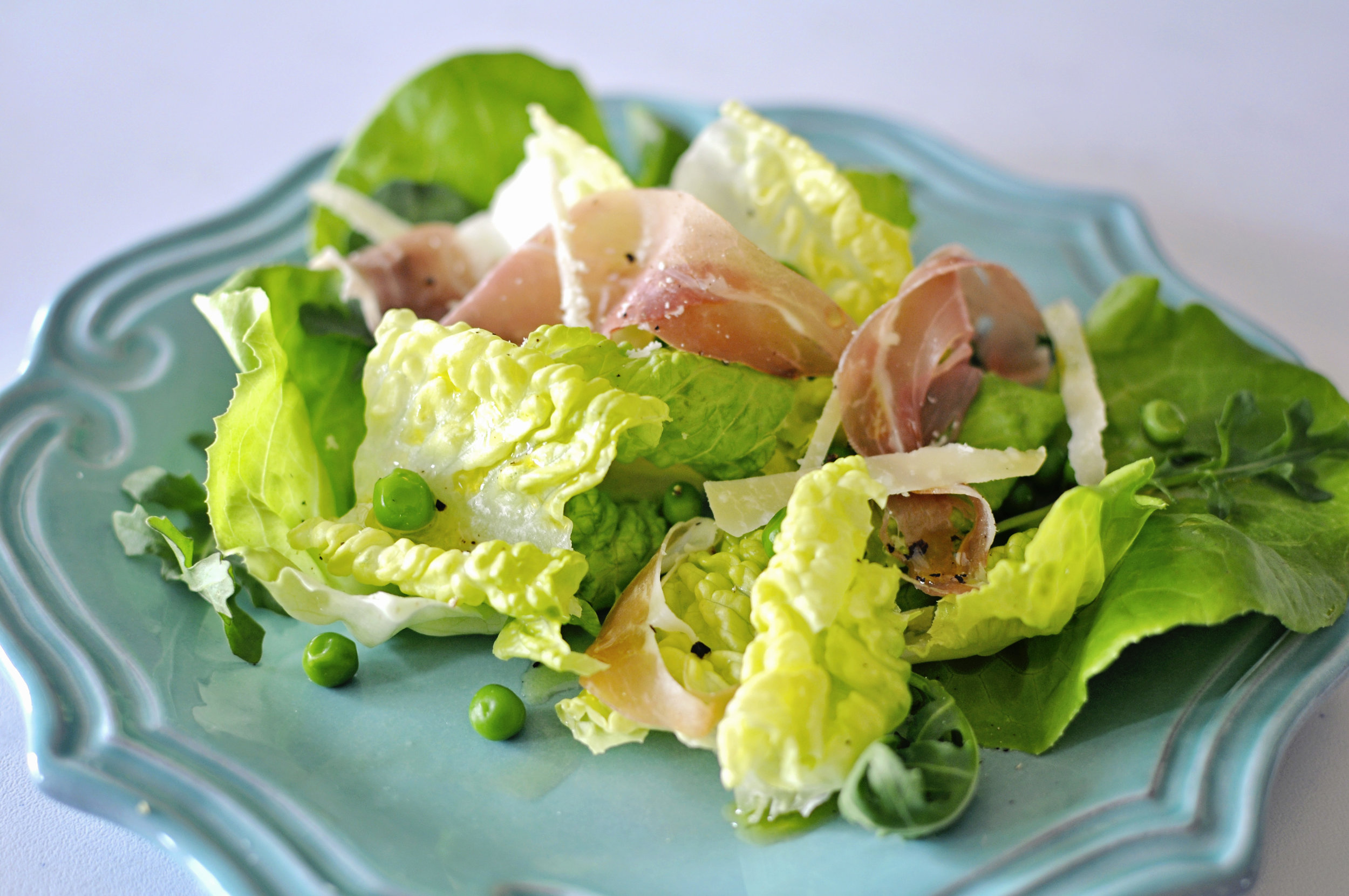 Sweet Pea Butter Lettuce Salad 