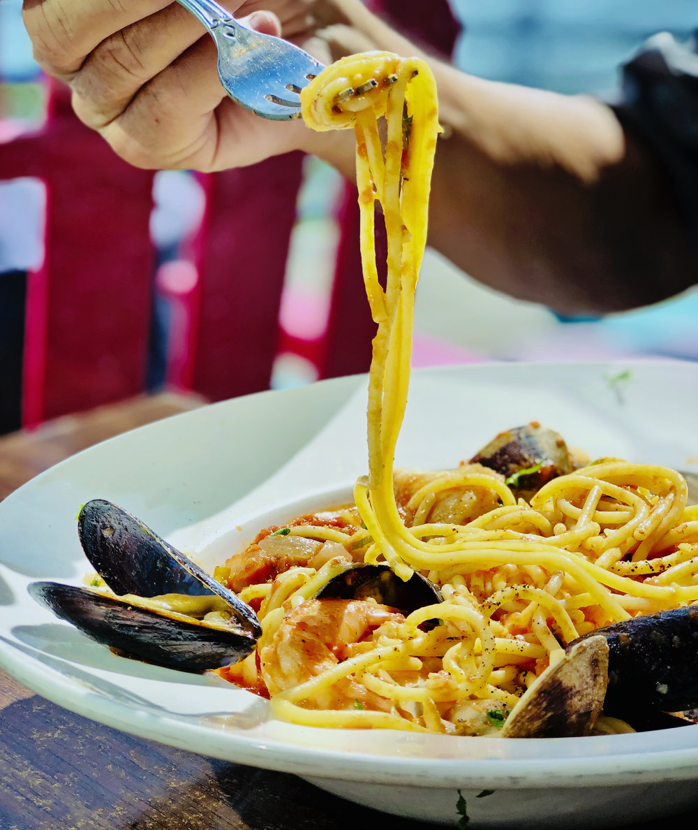 Fresh Shellfish Pasta at Sam's