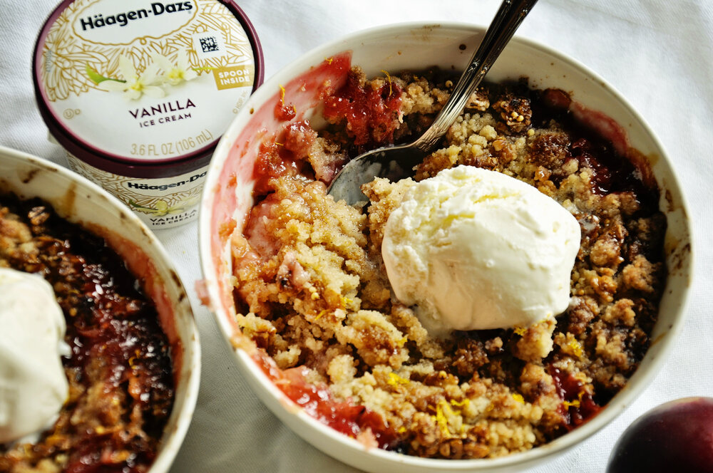 Soothing Plum Crumble