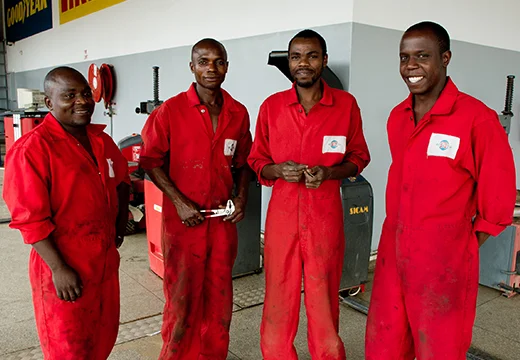 Autoworld Lusaka Comesa fitment team