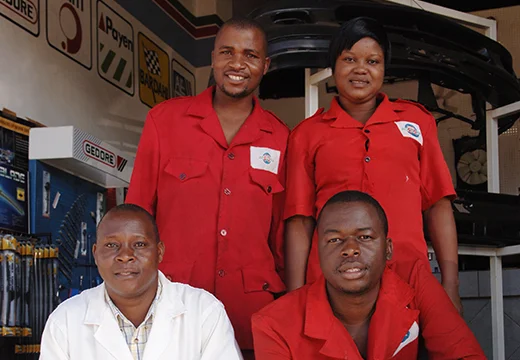 Autoworld Mazabuka shop team