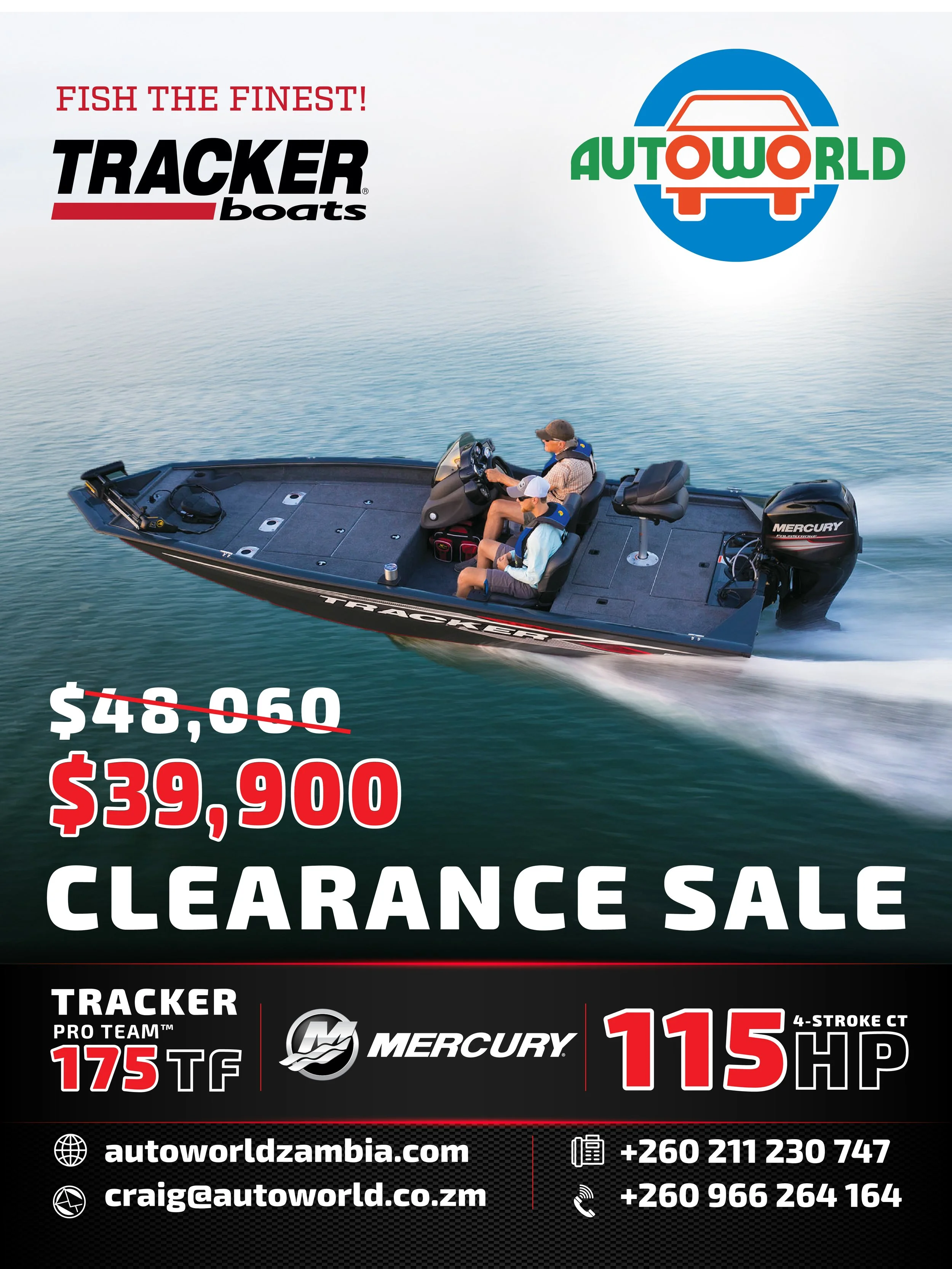 Tracker boat slashed prices