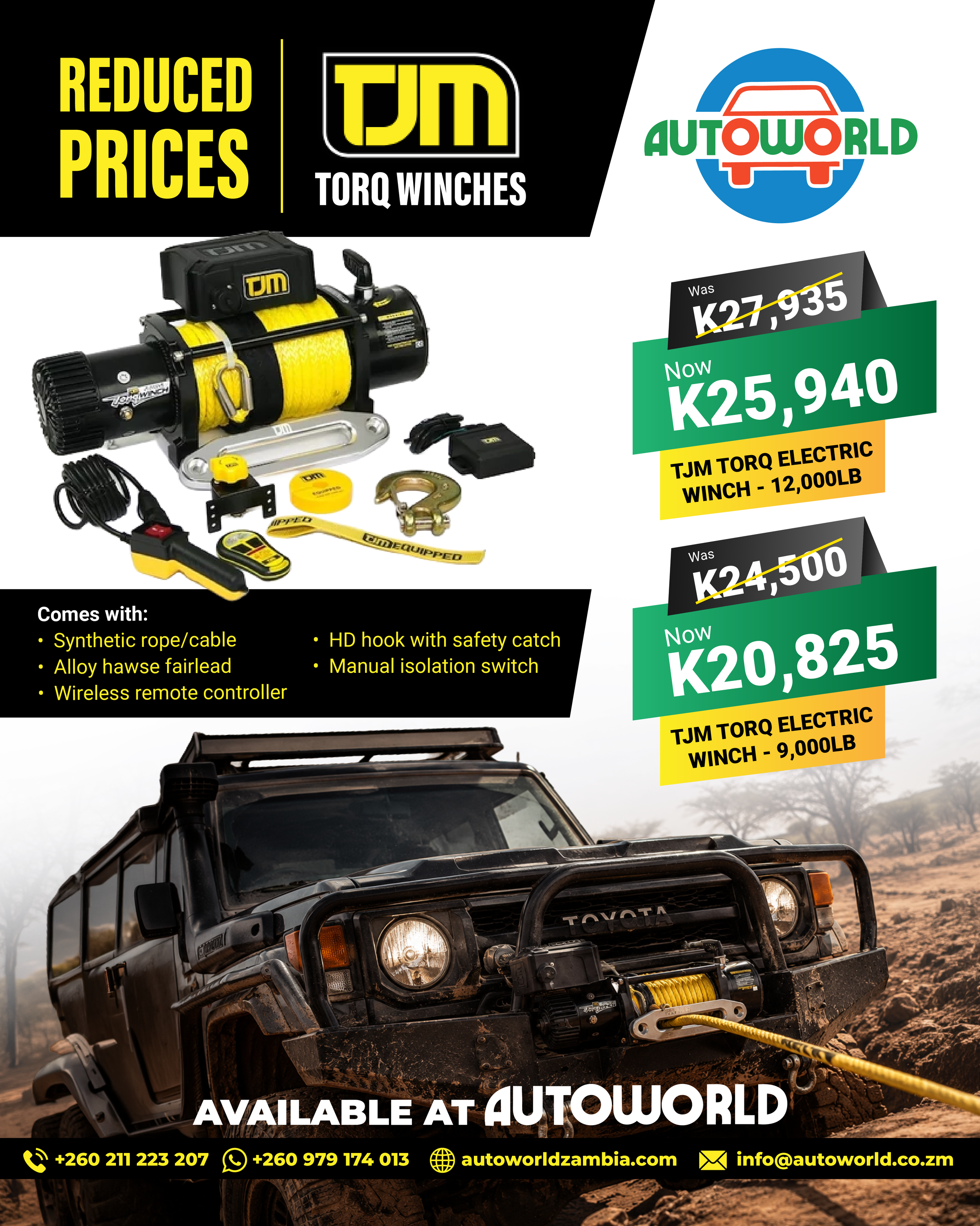 discountedTJM Torq Winches!