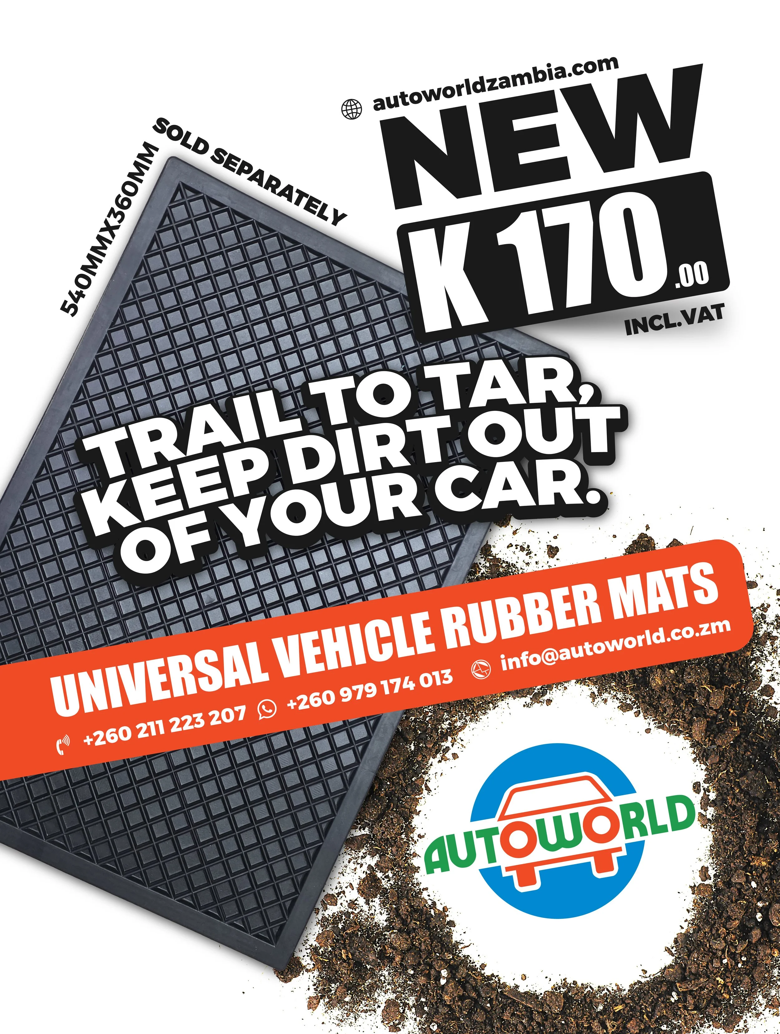 Universal rubber mats