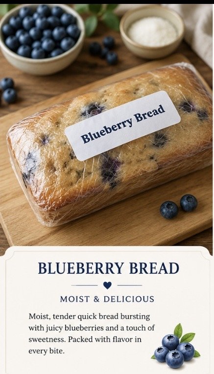 Blueberry Mini Sweet Loaf