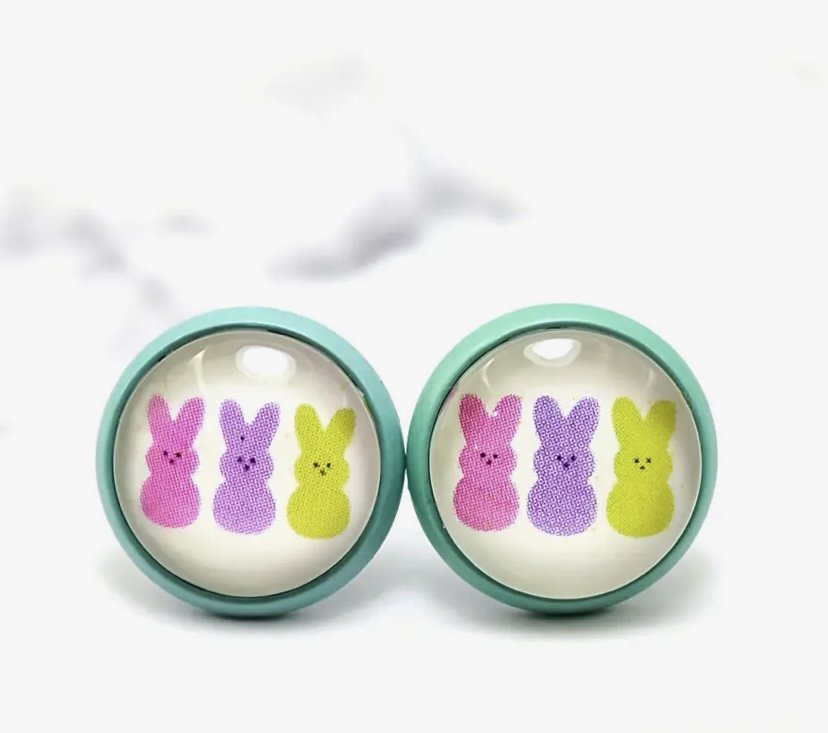 Pastel Bunny Post Earrings