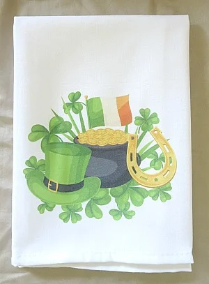 St. Patrick's Day hand towel