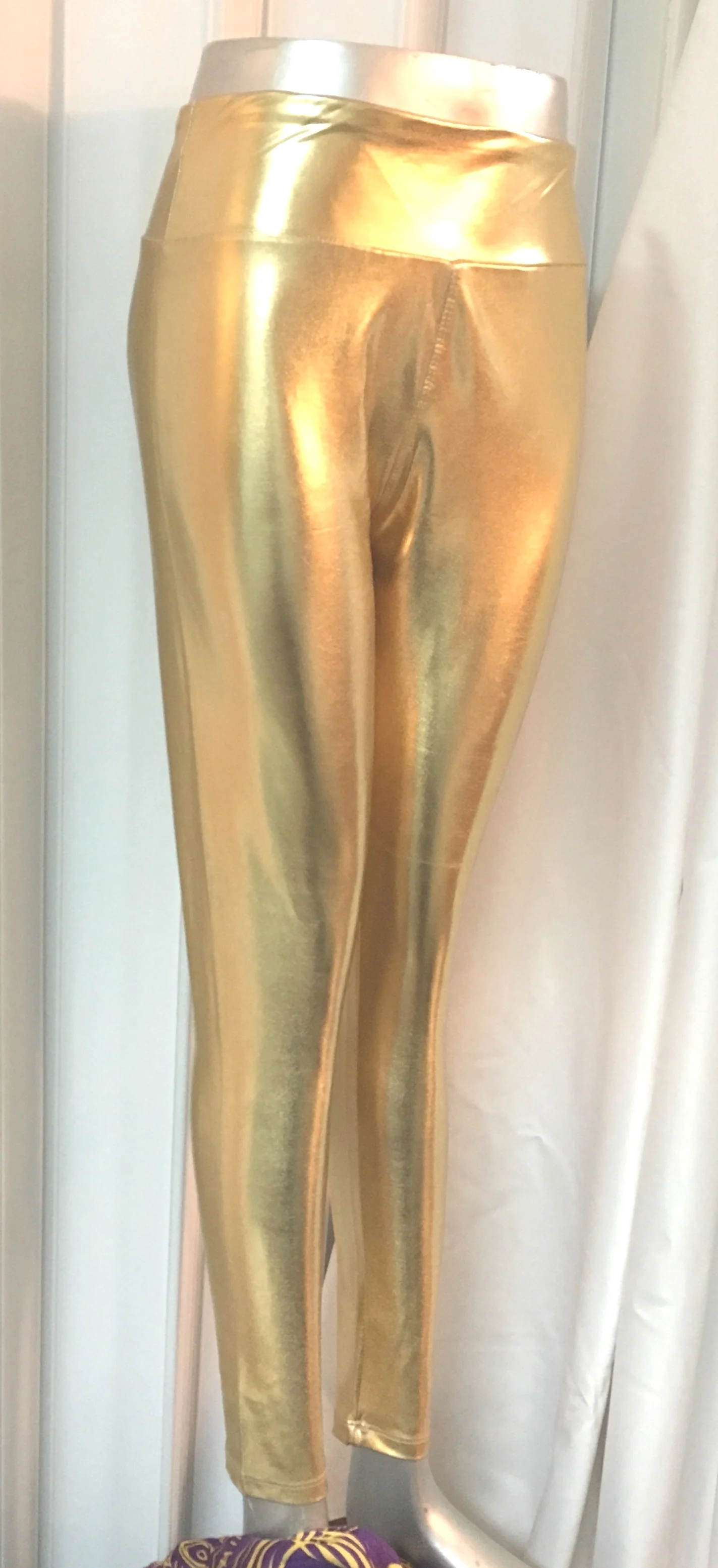 Gold Metallic Leggings — Serenity 
