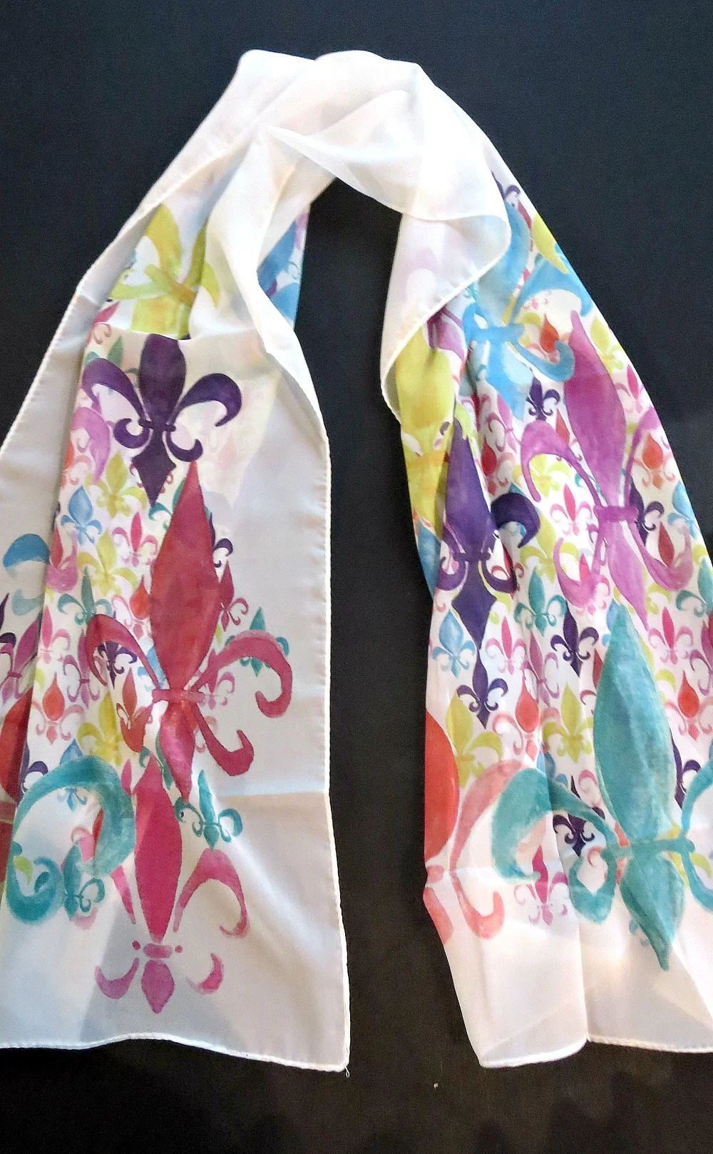 fleur de lis scarf