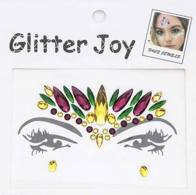 Mardi Gras Jewels for the Face