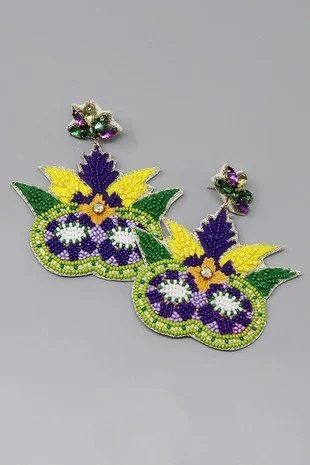 Mardi Gras Mask Earrings