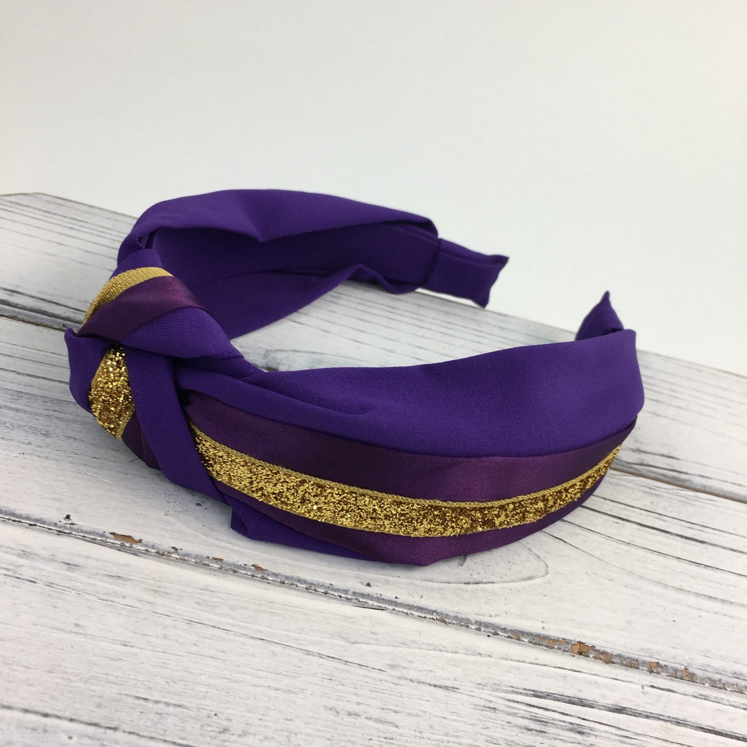 Elegant Purple and Gold Women\'s Headwrap Purple and Gold Head Wrap - Etsy main image 3