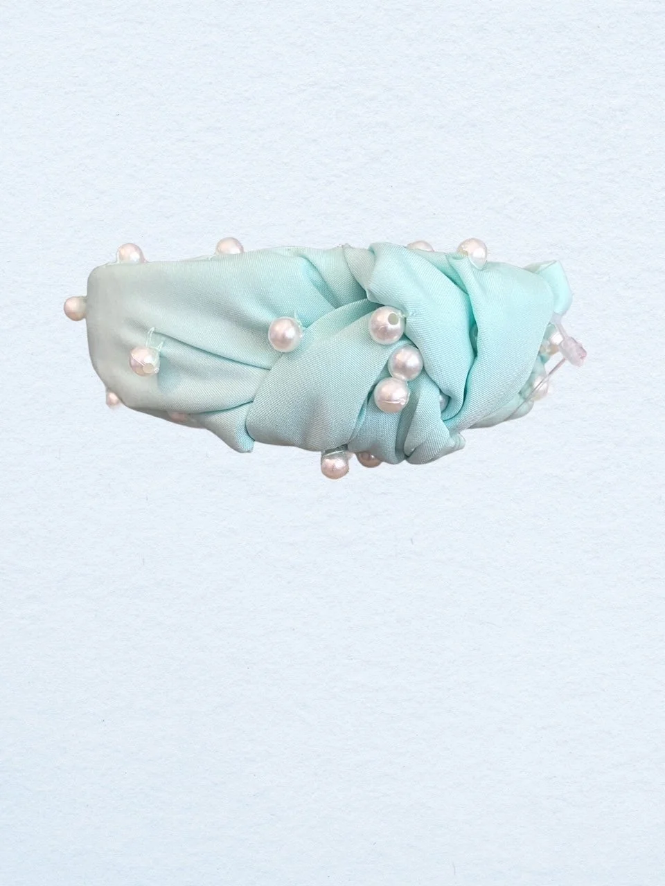Mint and Pearl Headband