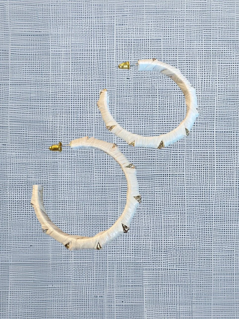 Ivory Hoop Earrings