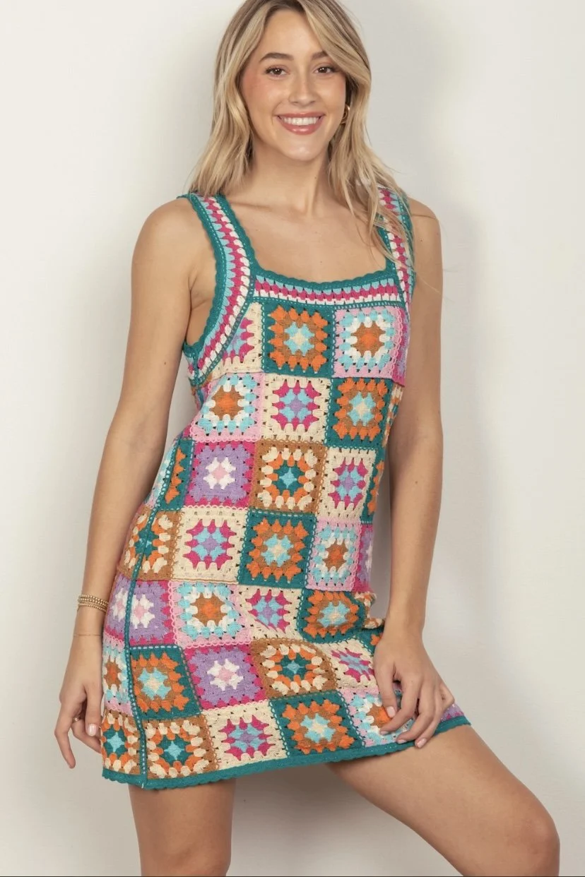 Crochet Mini Dress  Serenity Home & Gifts