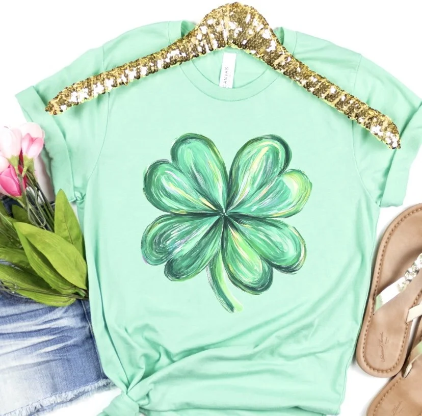 Shamrock Women's Tee in Mint