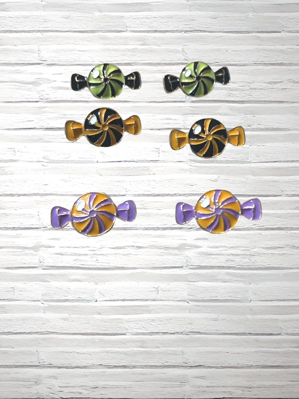 Halloween Candy Post Earrings