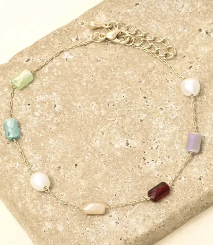 Pearl and Crystal Bracelet