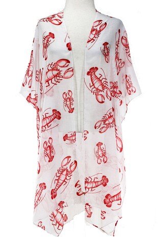 White Crawfish Kimono