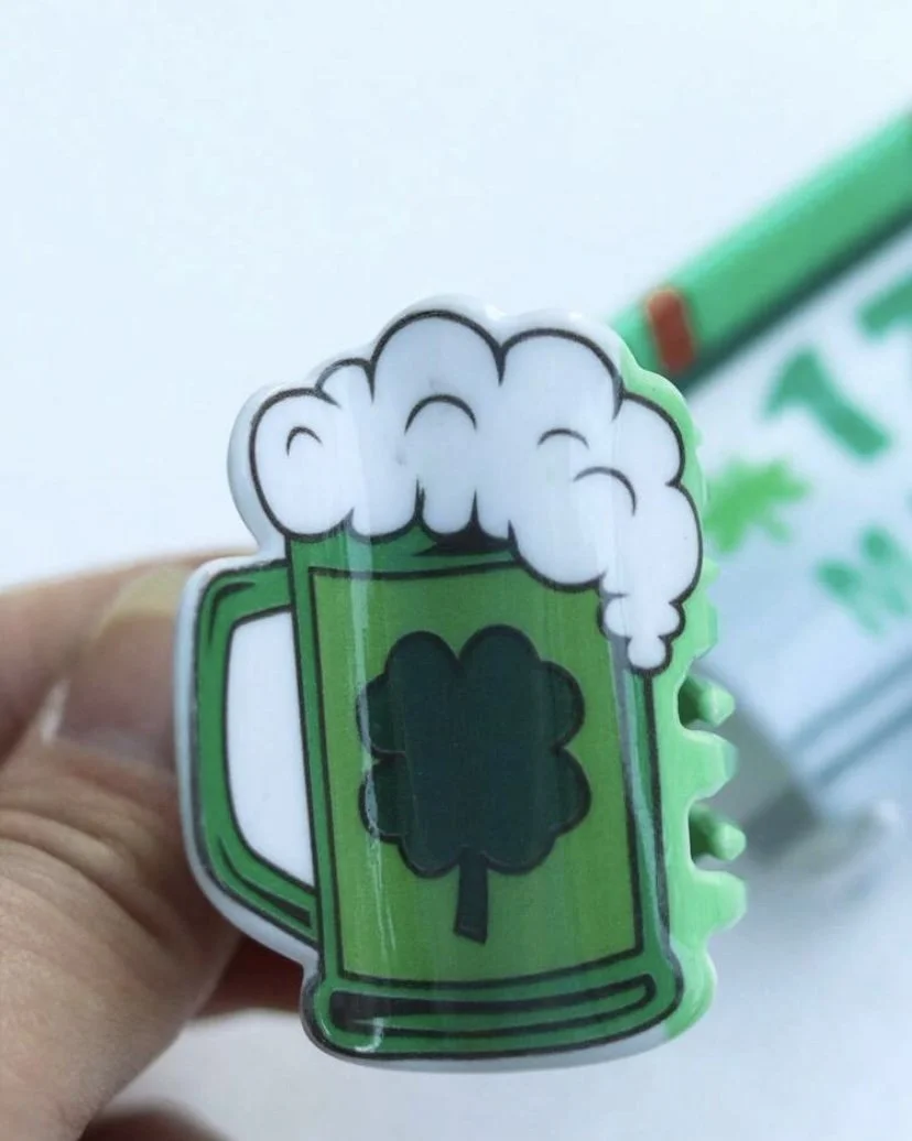 Green Beer Hair Clip