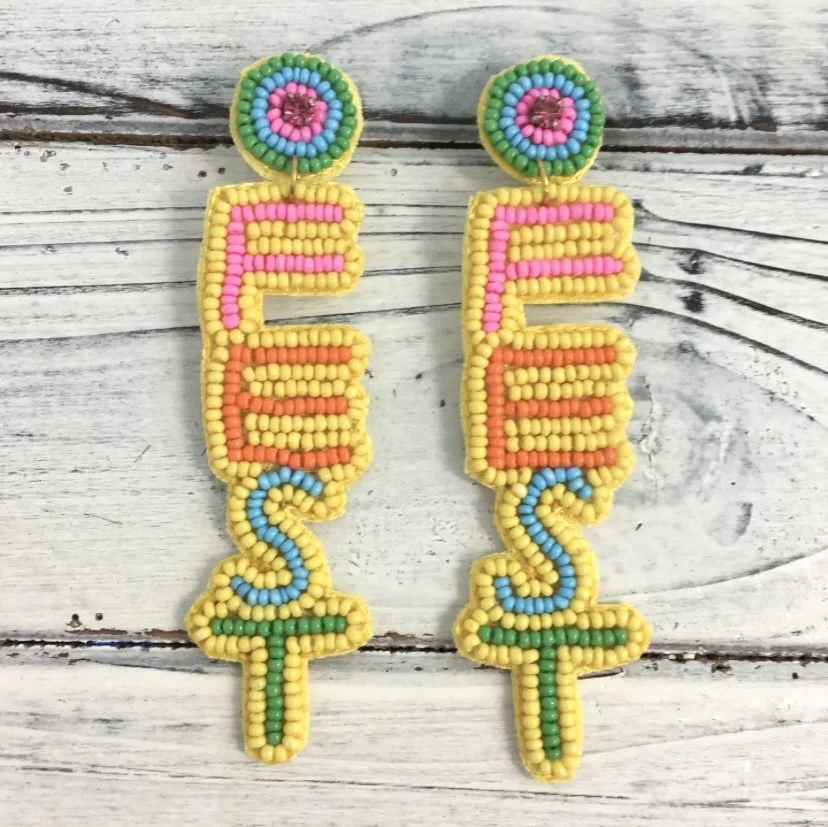 Vibrant Fest Beaded Earrings