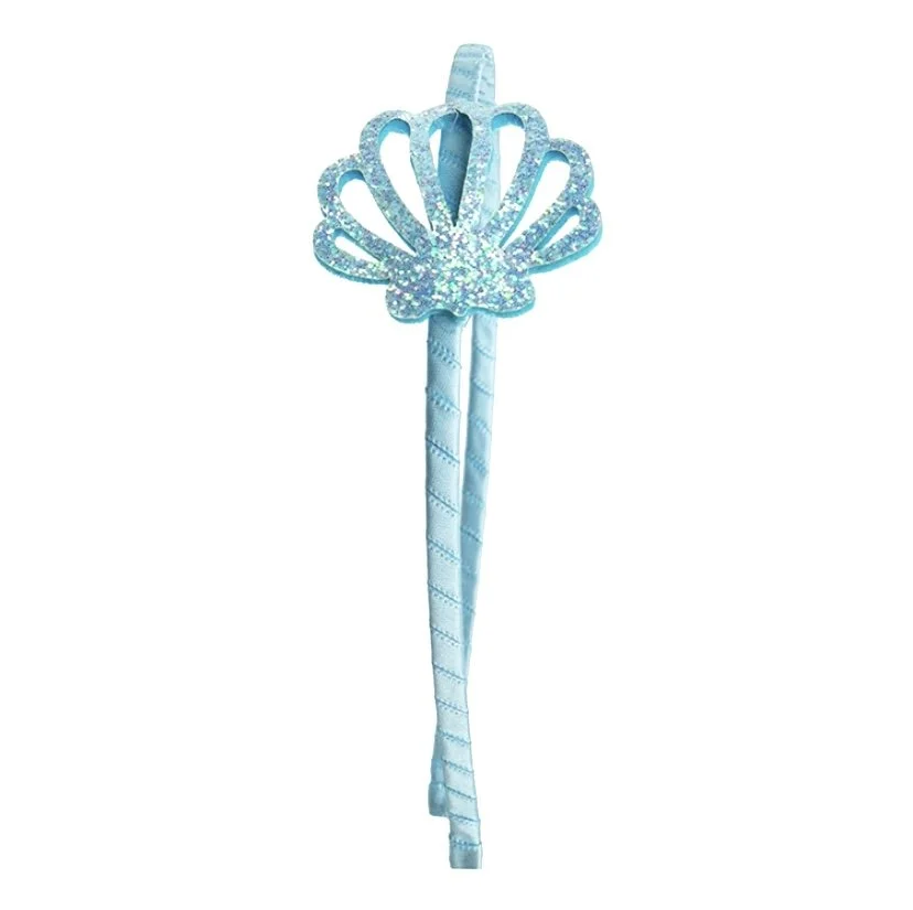 Enchanting Blue Shell Headband for Girls