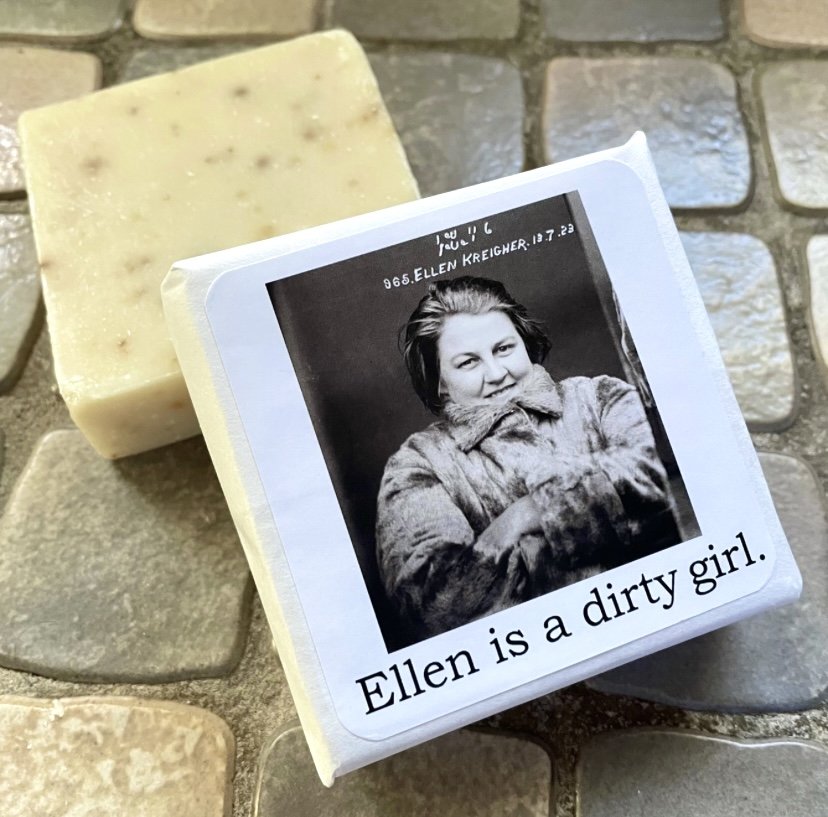 Hand Crafted Ellen is a Dirty Girl" Bath Soap