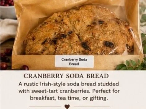 Irish Cranberry Soda Bread
